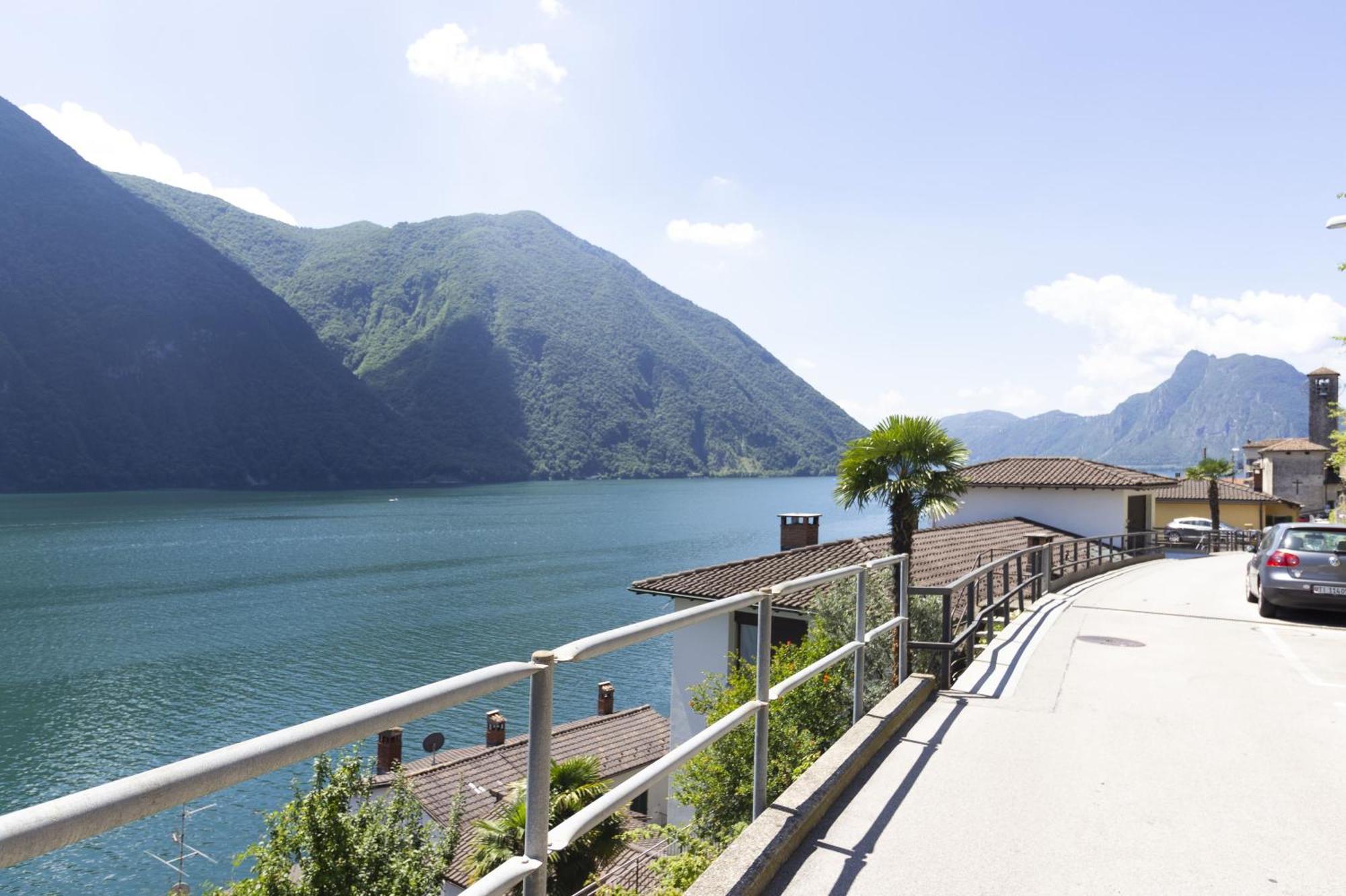 Апартаменти Rustico Di Gandria Sul Lago Di Лугано Екстер'єр фото